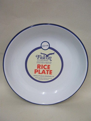 White falcon enamel round - 2,