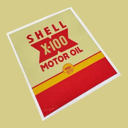 Shell 100 motor oil vintage - x-100,