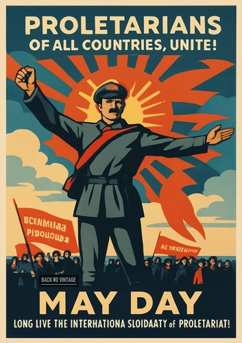 Vintage may day - may, soviet