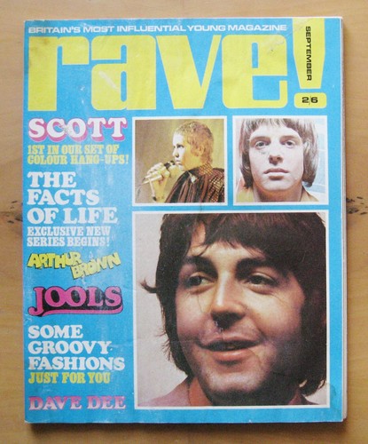 Rave magazine september 1968 - rave,
