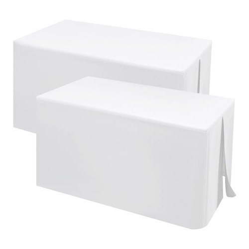 White fitted table cover for - white,