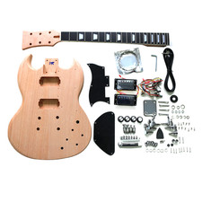 Coban Guitars DIY Electric Guitar kit SG5 Plain Mahogany Body and Bolt on Neck