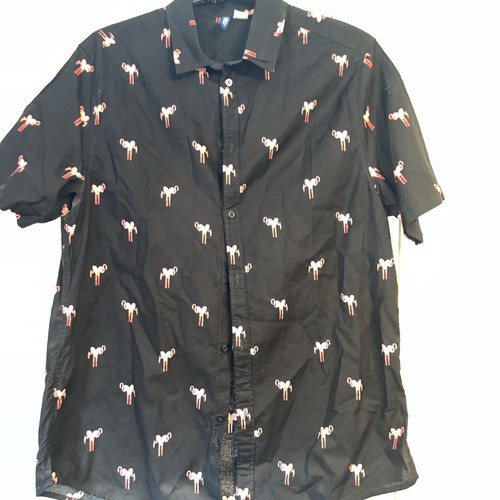 Men flamingo holiday shirt - flamingo,