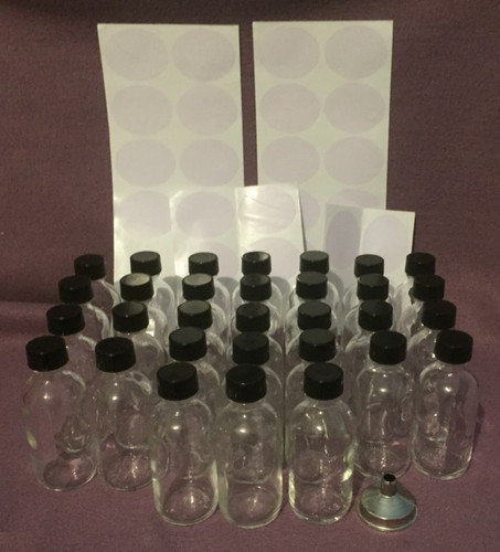 Clear glass bottles - clear,