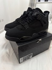 Nike Air Jordan 4 Retro Black Cat 2025 Size UK 10.5 - Early Access Brand New