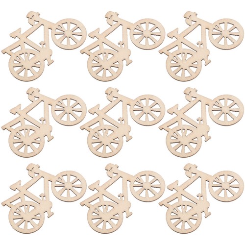 10pcs unfinished wood bike - 10pcs,