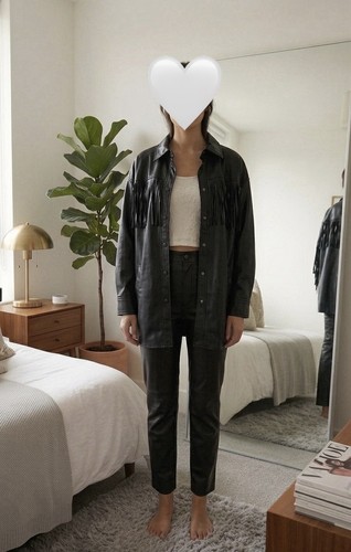 Zara black faux - black, leather
