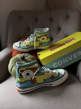 Converse Trainers Scooby Do Mystery Machine Uk 9 Chuck Taylor With Box VGC 