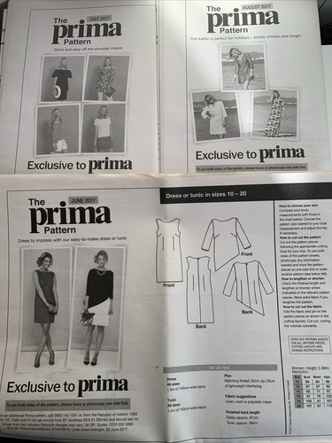 Prima sewing patterns - prima,