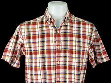 CONVERSE ALL STAR Mens Red Check S/S CASUAL SHIRT - L (M) - Chest 42" - RRP £49