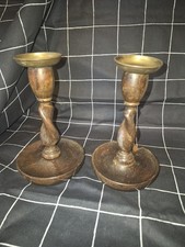 Antique Candle Holder wood