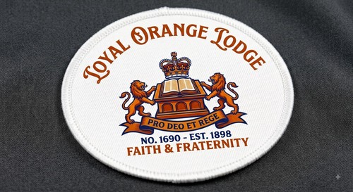Orange lodge dyed patch - lodge,