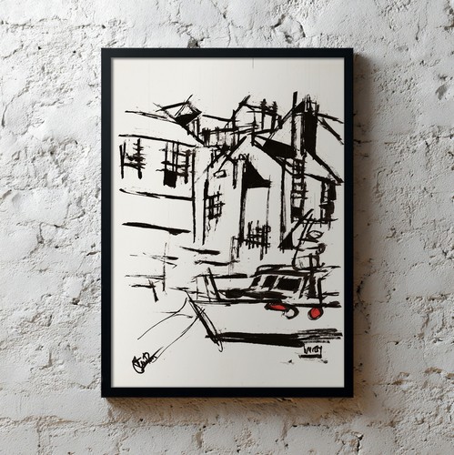 Whitby framed original - whitby,