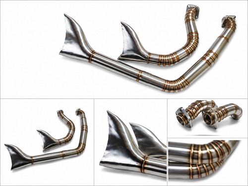 Custom fishtail exhaust - 2-2,