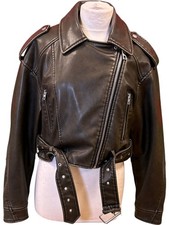Zara Faux Leather Biker Jacket