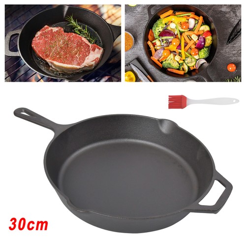 30cm cast iron skillet pan - uk,