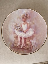 The Leonardo Collection Christine Haworth "Waiting in the Wings" Porcelain Plate