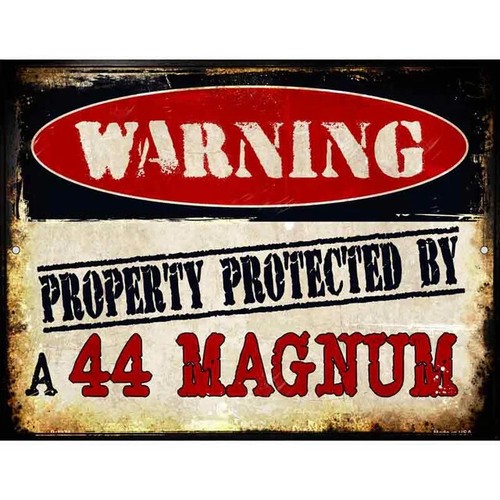 Magnum metal parking - metal, sign