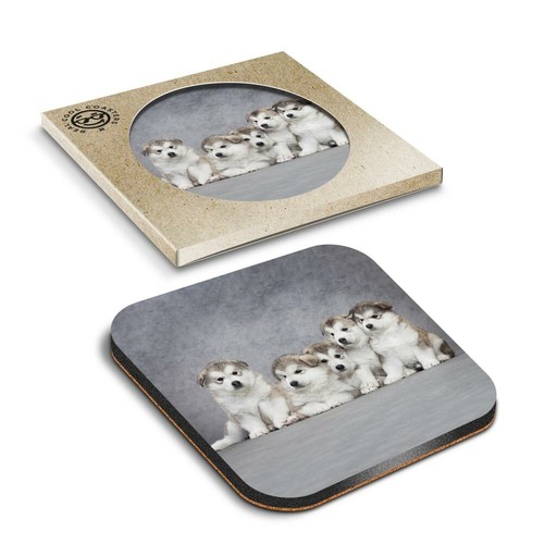 Boxed square coasters - square,