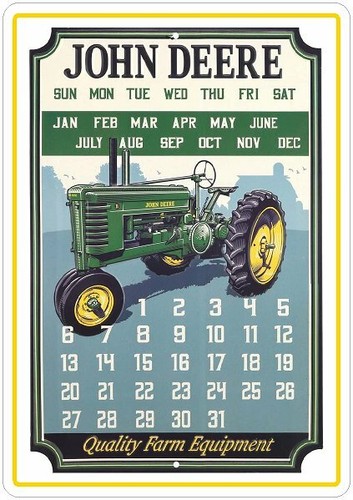 John deere tractors - john, calendar