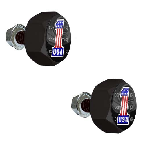 Black hex billet frame tag - hex,