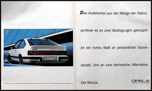 Opel monza gse original - gse,,