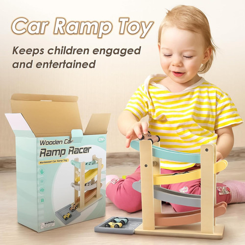 Wooden car ramp - wooden, for