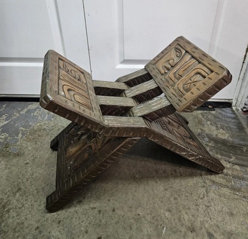 Vintage handcrafted wooden - handcrafted,