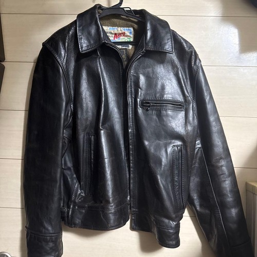 Aero leather black horsehide - black,