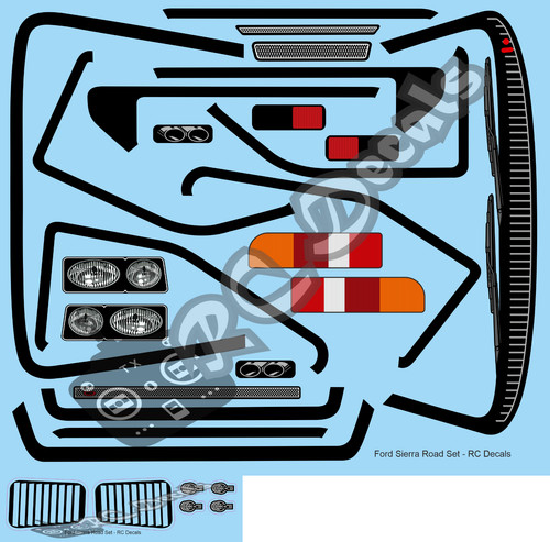 Decal sticker set ford - sticker,