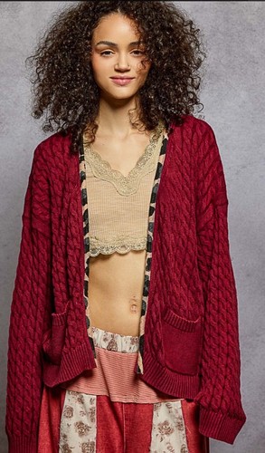 Pol cozy cable knit cardigan - cozy,