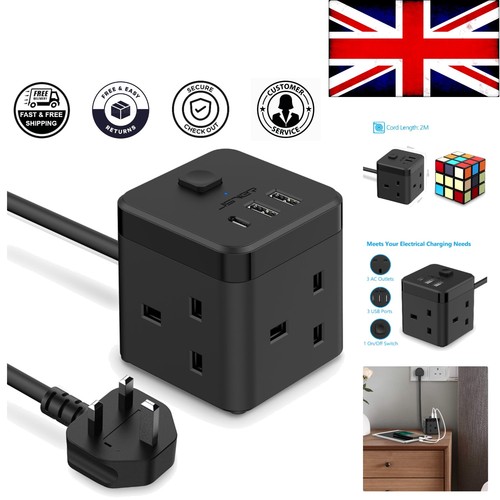 Outlet cube power strip with - 6-outlet,