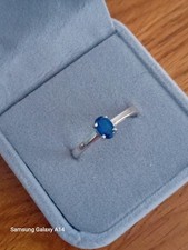 Kyanite Ring Platinum Bonded