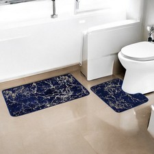 Glitter Sparkles Bath Mat Set