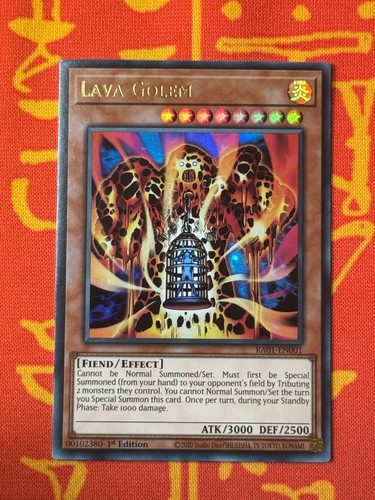 Yugioh lava golem ultra - golem, rare