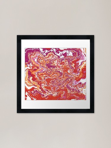 Lesbian pride swirl framed - lesbian,