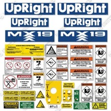 Fits Upright MX19 Decal Kit