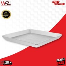 Square Perforated Aluminium Pizza Pan Non-Stick Stainless Steel Bakeware