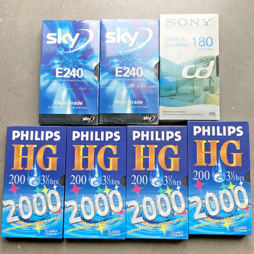 Vhs blank tapes video - vhs,