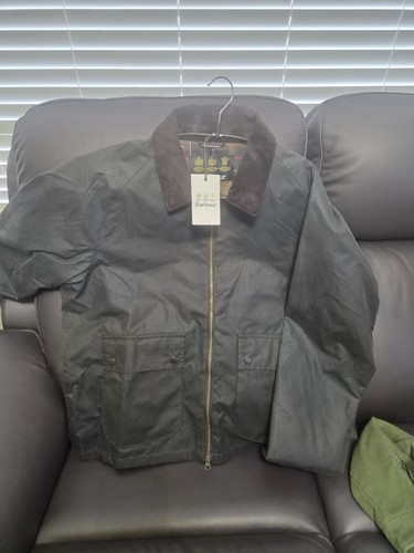 Barbour waxed cotton jacket - cotton,