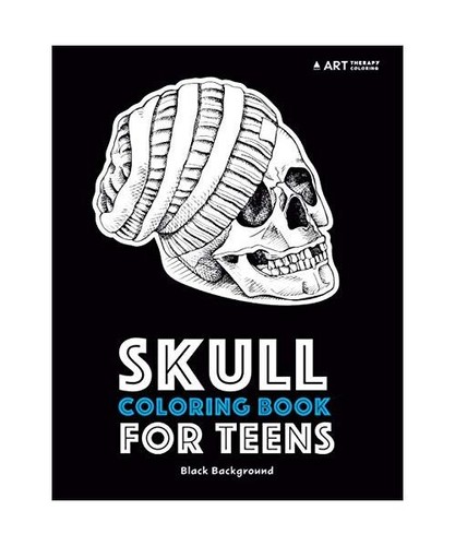 Skull coloring book for teens - skull,