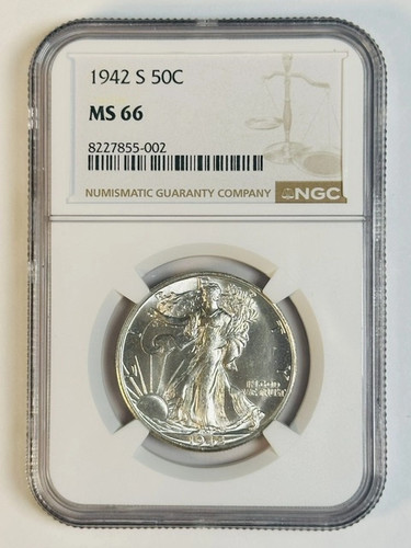 1942 walking liberty half - s,