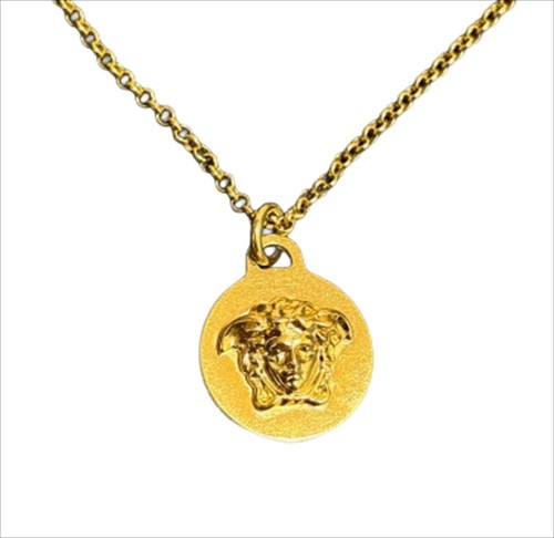 Versace medusa round - medusa, necklace