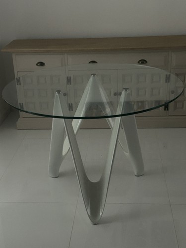 Glass round table only - glass,