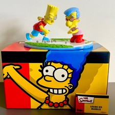 Coalport Simpsons Losing His Marbles Bart & Milhouse Figure New w/ Box & Card