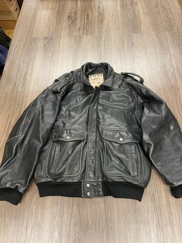 Vintage pilot black cowhide - vintage,