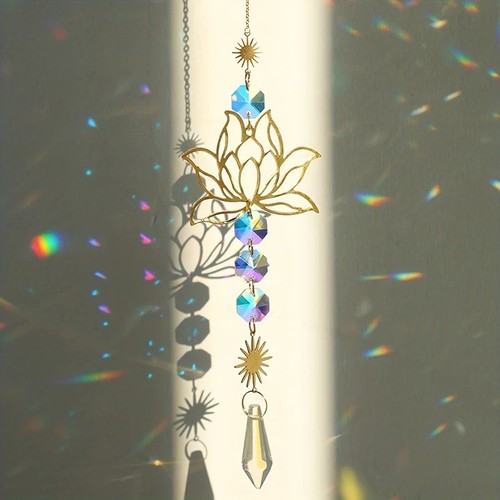 1pc metal lotus - 1pc, crystal