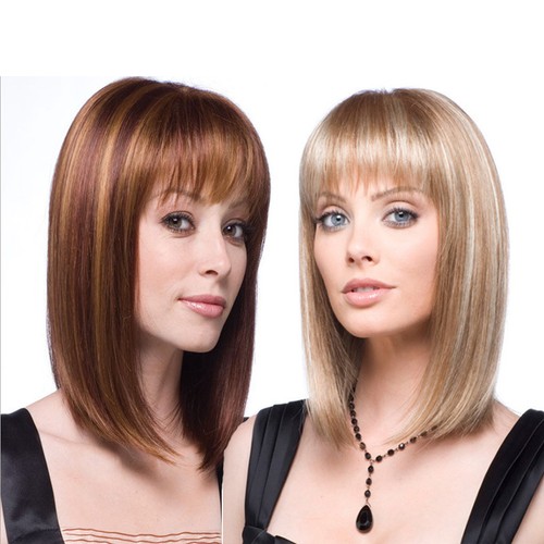 Women short straight bob - women,