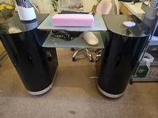 DIR manicure station/desk black