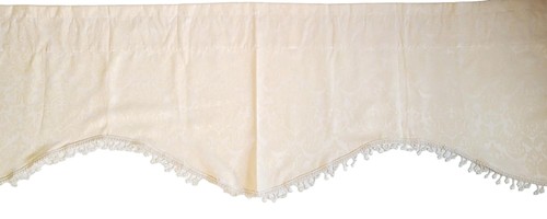 Damask curtain valance - valance, with